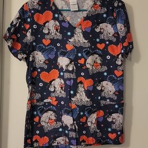 Disney Scrub Top